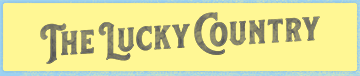 The Lucky Country - logo with border